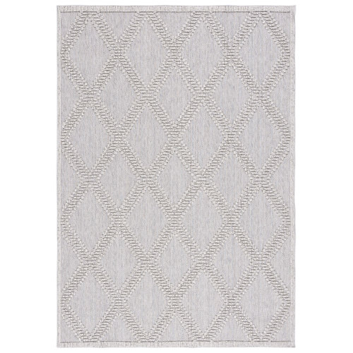 Wade Logan® AmberJayne Global 226 Area Rug In Grey / Light Grey